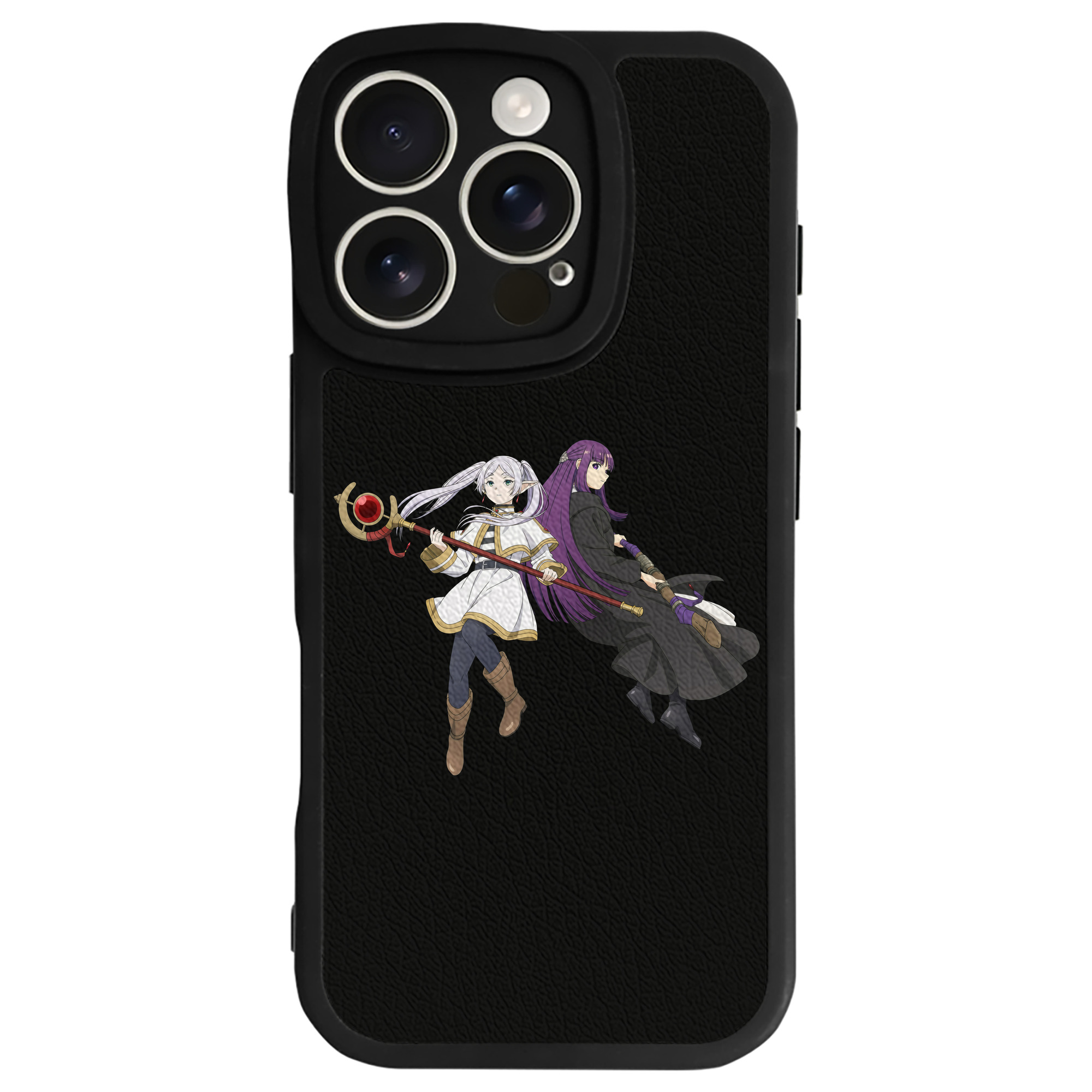 （画像用） 葬送のフリーレン Frieren 【iPhone 16シリーズ対応】シリコンスマホケース（レザー調） 材質：シリコン